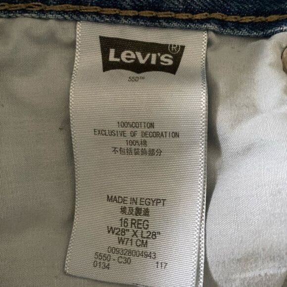 Levi’s 550 Relaxed Jeans 28x28 Boys Size 16 Reg Pre-Owned - Picture 6 of 10